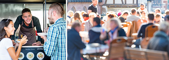Verkaufsstand für Essen
